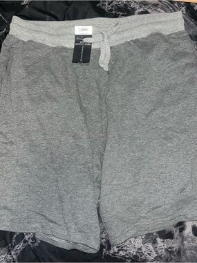 No boundaries Men's Gray Knit Drawstring lounge Shorts size m nwt